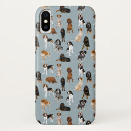 Funda Para iPhone X Coonhounds en azul