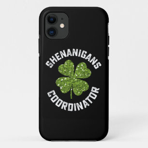 Funda Para iPhone 11 Coordinador de Travesuras Divertido Día de San Pat