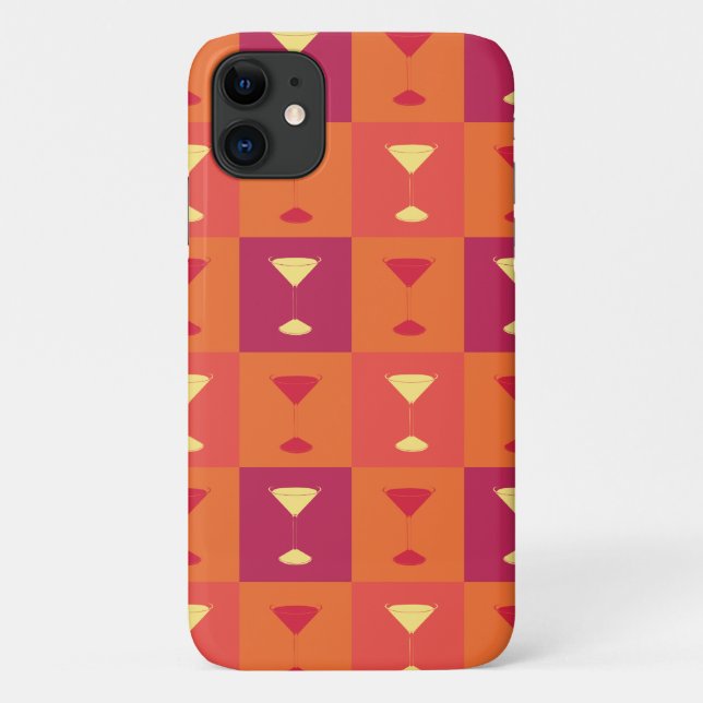 Funda De Case-Mate Para iPhone Copa de Martini de Pop Art (Reverso)