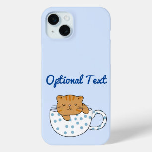 Funda Para iPhone 15 Mini Copa Kawaii de Cat-Feine
