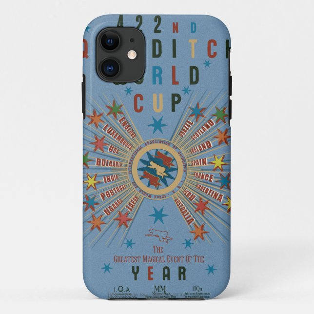 Funda De Case-Mate Para iPhone Copa Mundial de Quidditch™ Azul (Reverso)
