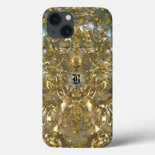 Funda Para iPhone 13 Copachatlin Damask Monograma