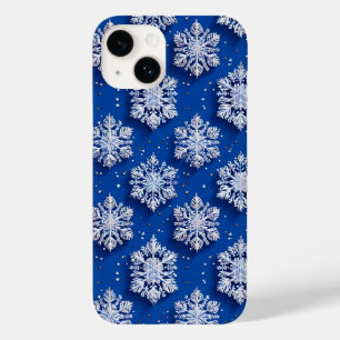 Funda Para iPhone 14 De Case-Mate Copingos azules Diseño de invierno elegante