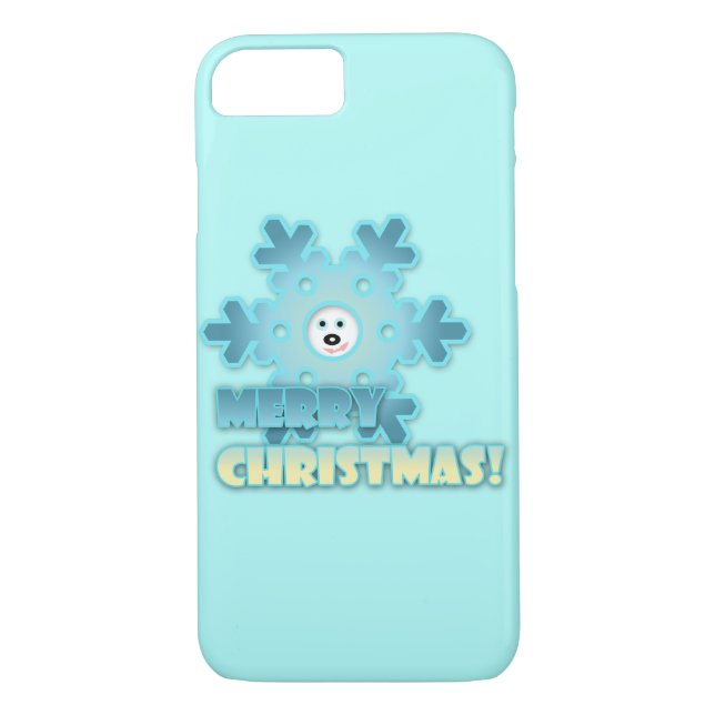 Funda De Case-Mate Para iPhone Copo de nieve de los navidades (Reverso)