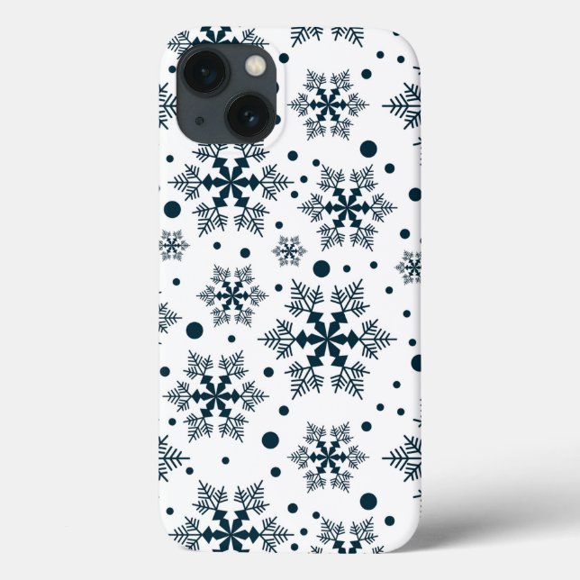 Funda De Case-Mate Para iPhone Copos de nieve (Reverso)