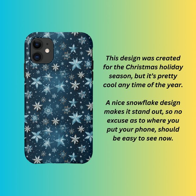 Funda De Case-Mate Para iPhone Copos de nieve (Subido por el creador)