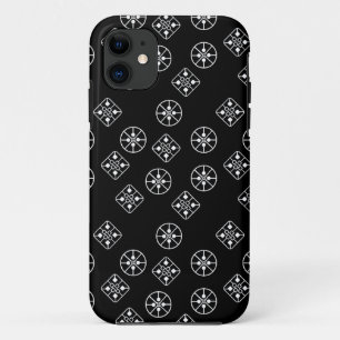 Funda Para iPhone 11 Copos de nieve modernos de mediados del siglo XX