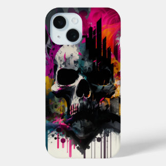Funda Para iPhone 15 Coque art abstrait