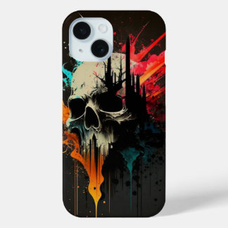 Funda Para iPhone 15 Coque art abstrait