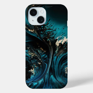 Funda Para iPhone 15 Coque art abstrait
