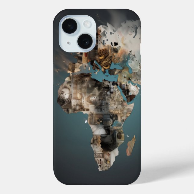 Funda De Case-Mate Para iPhone Coque art abstrait Afrique (Reverso )