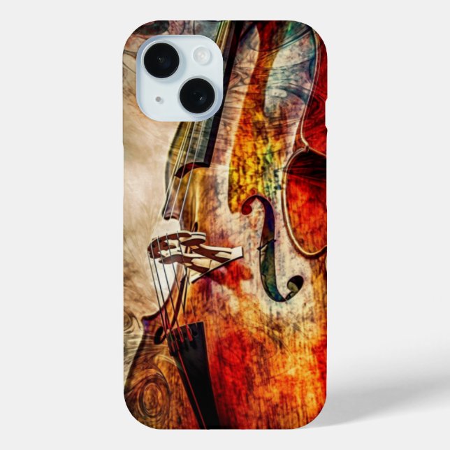 Funda De Case-Mate Para iPhone Coque art abstrait violon (Reverso )