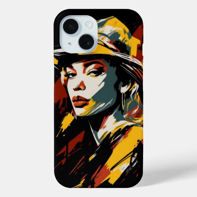 Funda De Case-Mate Para iPhone Coque art abstrait woman (Reverso )
