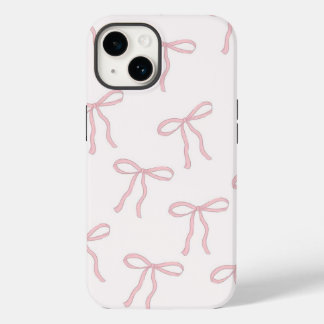 Funda Para iPhone 14 De Case-Mate Coque girly rose petits nœuds de papillon