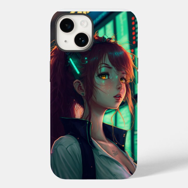 Funda De Case-Mate Para iPhone Coque Iphone Anime Chica#1 (Reverso )
