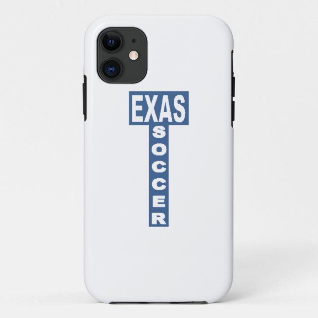 Funda De Case-Mate Para iPhone Coque iPhone/iPad   TEXAS  SOCCER  (Reverso)