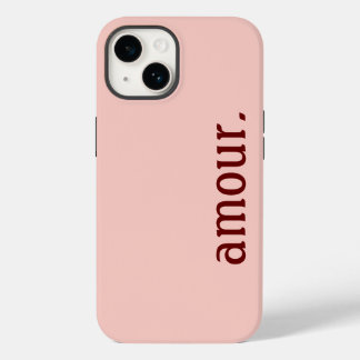 Funda Para iPhone 14 De Case-Mate coque iPhone rose "Amour."