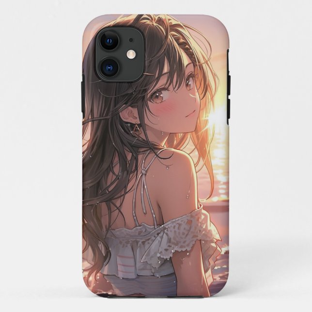 Funda De Case-Mate Para iPhone Coque MANGA fille 🩷 (Reverso)