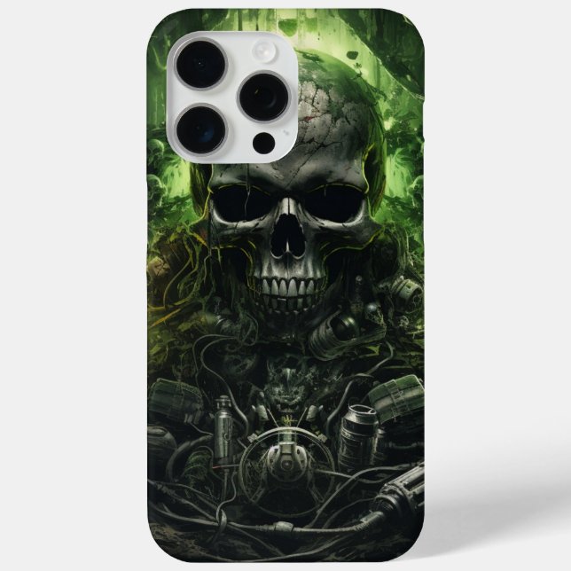 Funda De Case-Mate Para iPhone Coques iPhone 15 Pro Max -Skull 6 (Reverso )