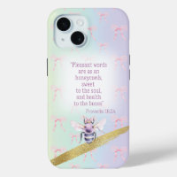 Coqueta abeja de acuarela arcoíris pastel femenino