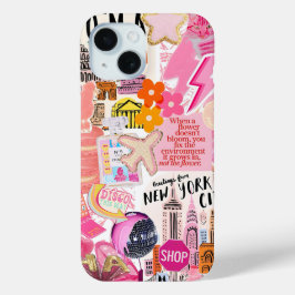 Funda Para iPhone 15 Coquette Chica Preppy Collage, estuche para teléfo