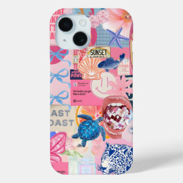 Funda Para iPhone 15 Coquette Chica Preppy Collage, estuche para teléfo