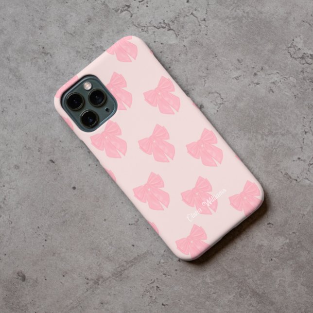 Funda De Case-Mate Para iPhone Coquette Pink Ribbon (Subido por el creador)