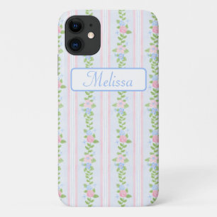 Funda Para iPhone 11 Coquette Preppy Floral personalizada