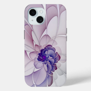 Funda Para iPhone 15 Coquette Purple Abstract Floral