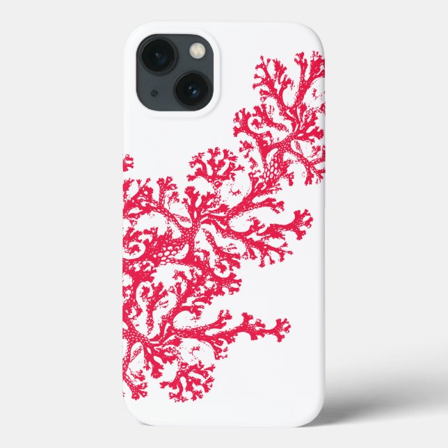 Funda De Case-Mate Para iPhone Coral Motif Funda-Mate (Reverso)