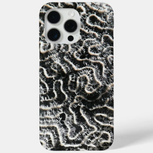 Funda Para iPhone 15 Pro Max Coral negro y blanco I Foto abstracta de la natura