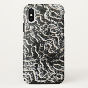 Funda Para iPhone X Coral negro y blanco I Foto abstracta de la natura