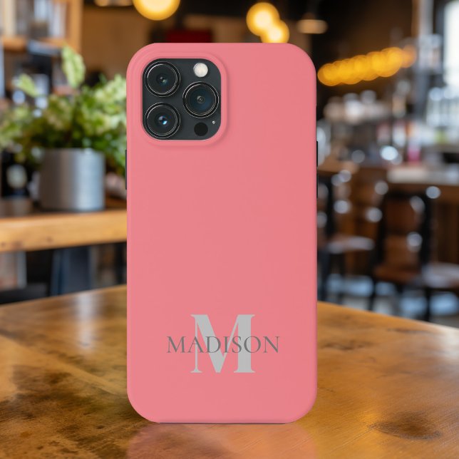 Funda De Case-Mate Para iPhone Coral rosa personalizado (Subido por el creador)