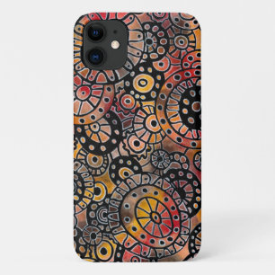 Funda Para iPhone 11 Corales de Oval de Borgoña Tranquilos Arte Origina