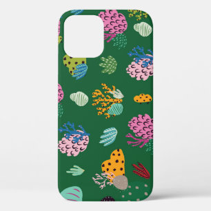 Funda Para iPhone 12 Corales y plantas marinas: Patrón submarino