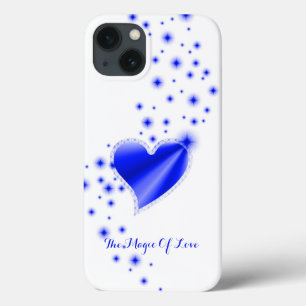 Funda Para iPhone 13 Corazón arcoiris con estrellas, la magia del amor