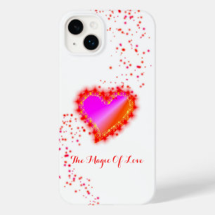 Funda Para iPhone 14 Plus De Case-Mate Corazón arcoiris con estrellas, la magia del amor