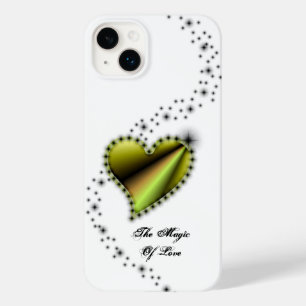 Funda Para iPhone 14 Plus De Case-Mate Corazón arcoiris con estrellas, la magia del amor