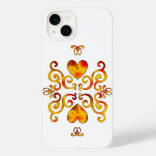 Funda Para iPhone 14 Plus De Case-Mate Corazón arcoiris y Lily