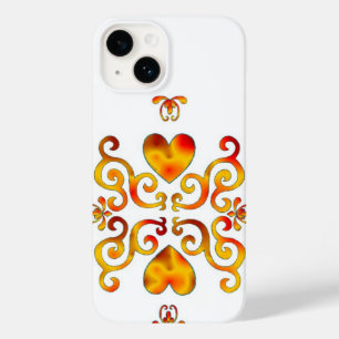 Funda Para iPhone 14 De Case-Mate Corazón arcoiris y Lily