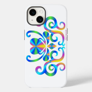 Funda Para iPhone 14 De Case-Mate Corazón arcoiris y Lily