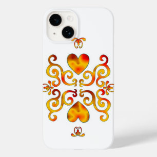 Funda Para iPhone 14 De Case-Mate Corazón arcoiris y Lily