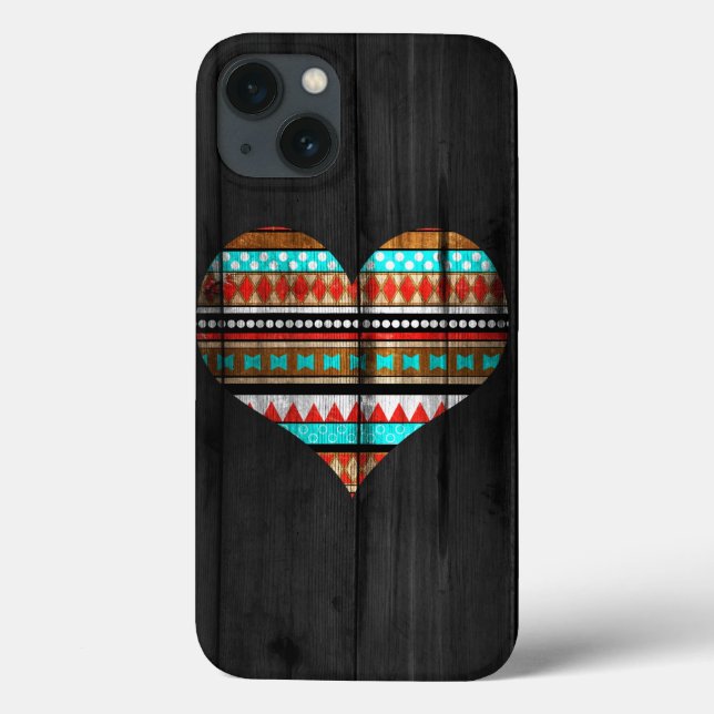 Funda De Case-Mate Para iPhone Corazón azteca (Reverso)