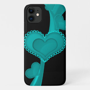 Funda Para iPhone 11 Corazón azul, amor, romance, El día de San Valentí