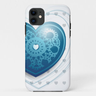 title_seo2 Corazón azul, estuche para iPhone