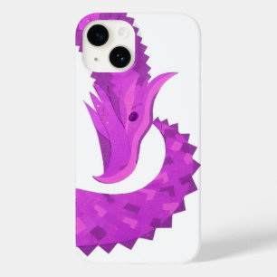 Funda Para iPhone 14 De Case-Mate Corazón brillante dragón púrpura en blanco
