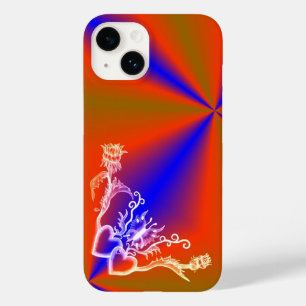 Funda Para iPhone 14 De Case-Mate Corazón con flor y mariposa