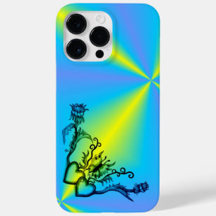 Funda Para iPhone 14 Pro Max De Case-Mate Corazón con flor y mariposa