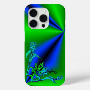 Funda Para iPhone 15 Pro Corazón con flor y mariposa