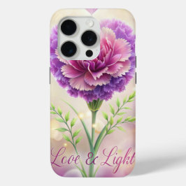 Funda Para iPhone 15 Pro Corazón de amor y luz